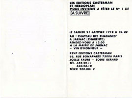 Carton d'invitation de format A6 - pages 2 et 3