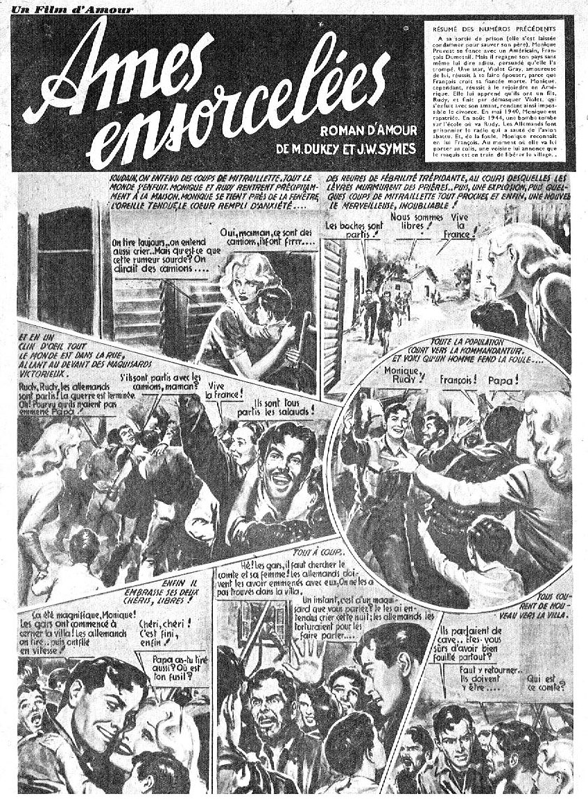 Premire BD  paratre dans NOUS DEUX (1947). Dessin de W. Molino