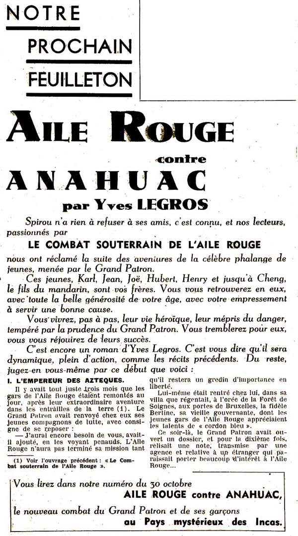 Annonce dans le num�ro 497