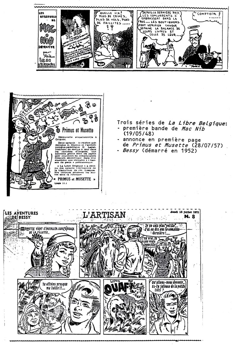 Mac Nib, Primus et Musette, Bessy