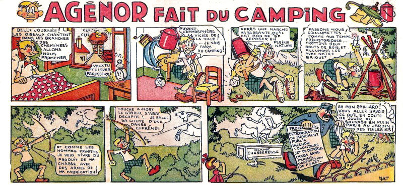 Agnor fait du camping