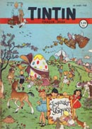 Couverture Tintin Pques 1948 par Paul Cuvelier