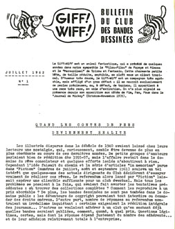 Couverture du numro 1