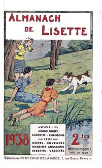 Couverture du numero Almanach 1938