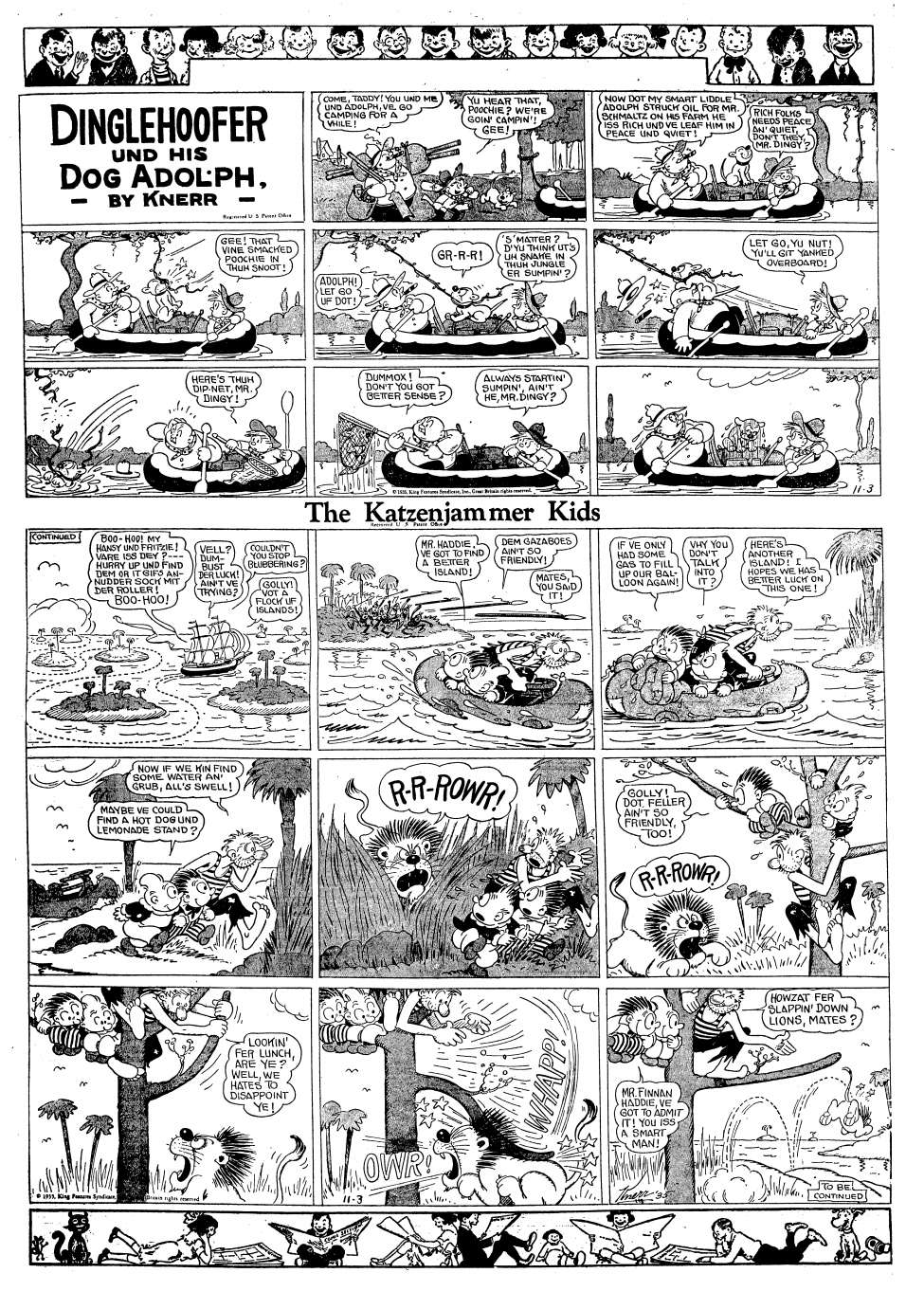 VO de la planche du 03/11/1935