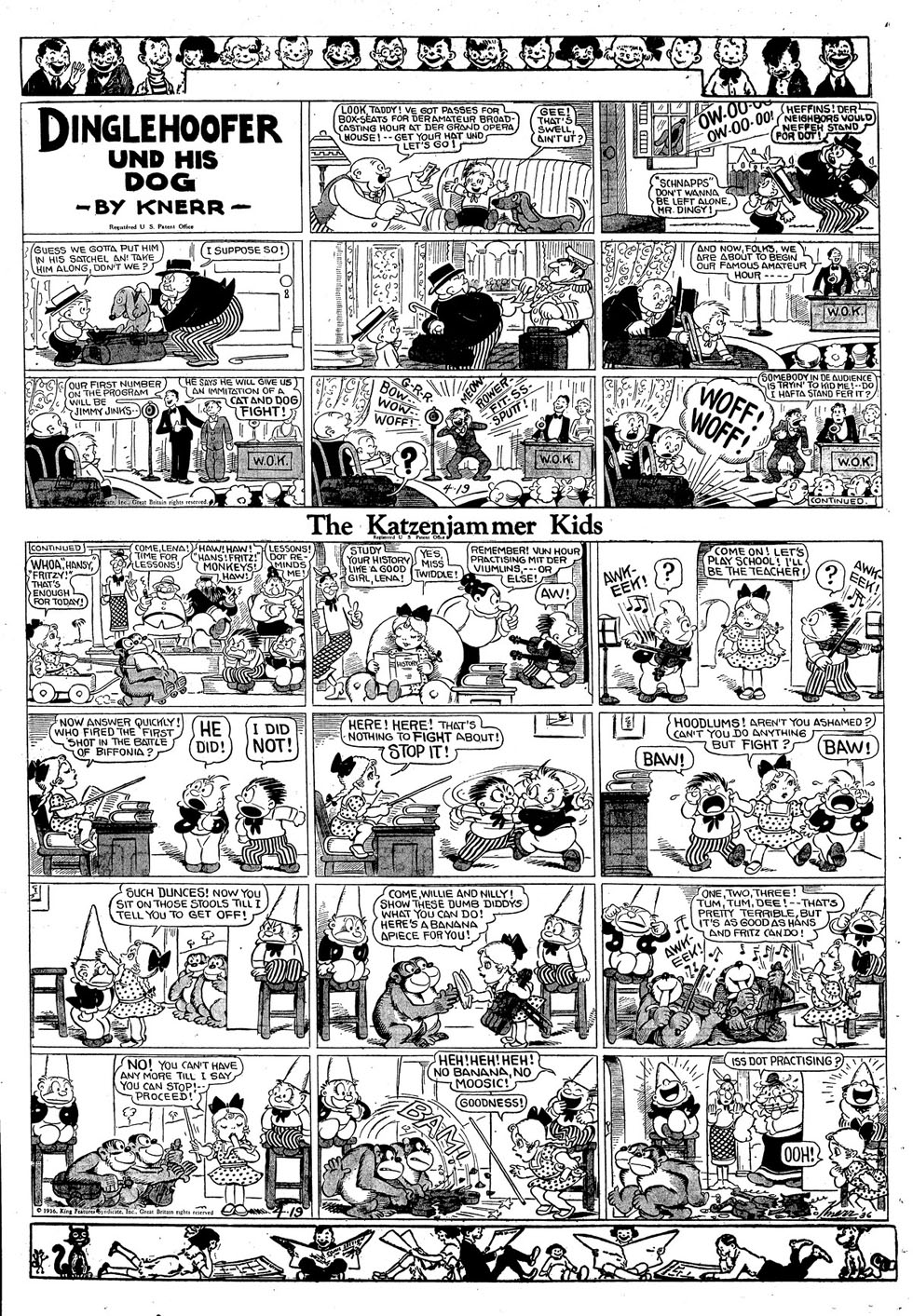 VO de la planche du 19/04/1936