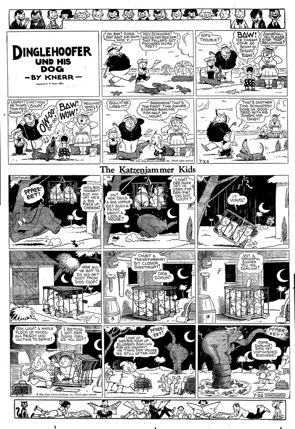 VO de la planche du 26/07/1936