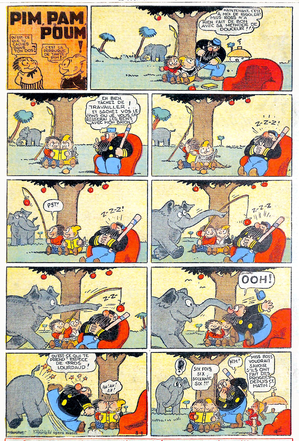 VF de la planche du 09/08/1936