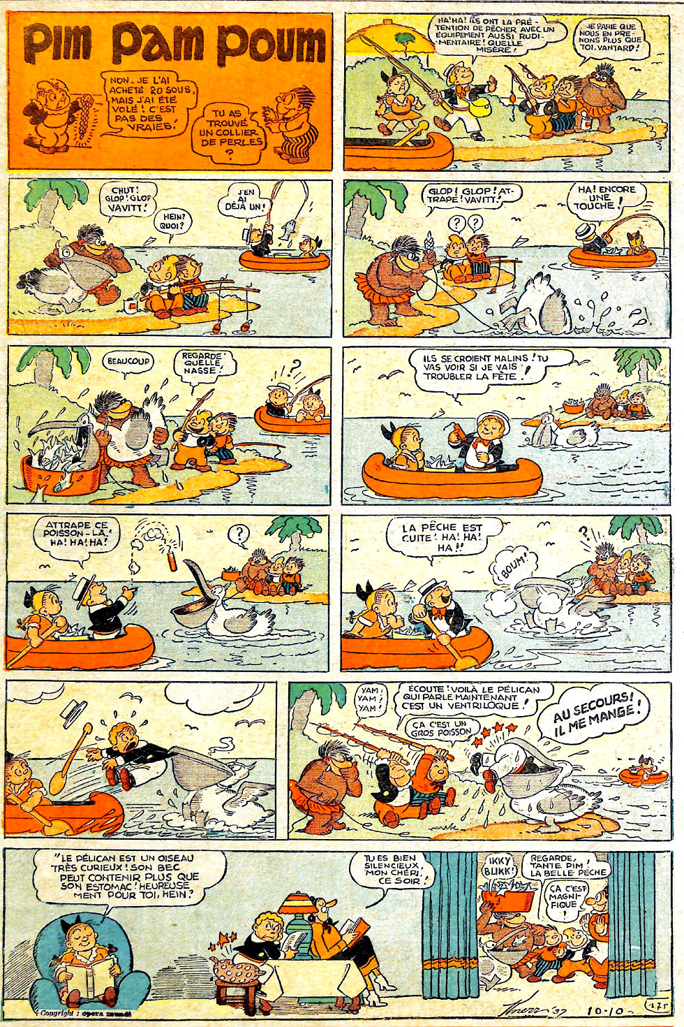 VF de la planche du 10/10/1937