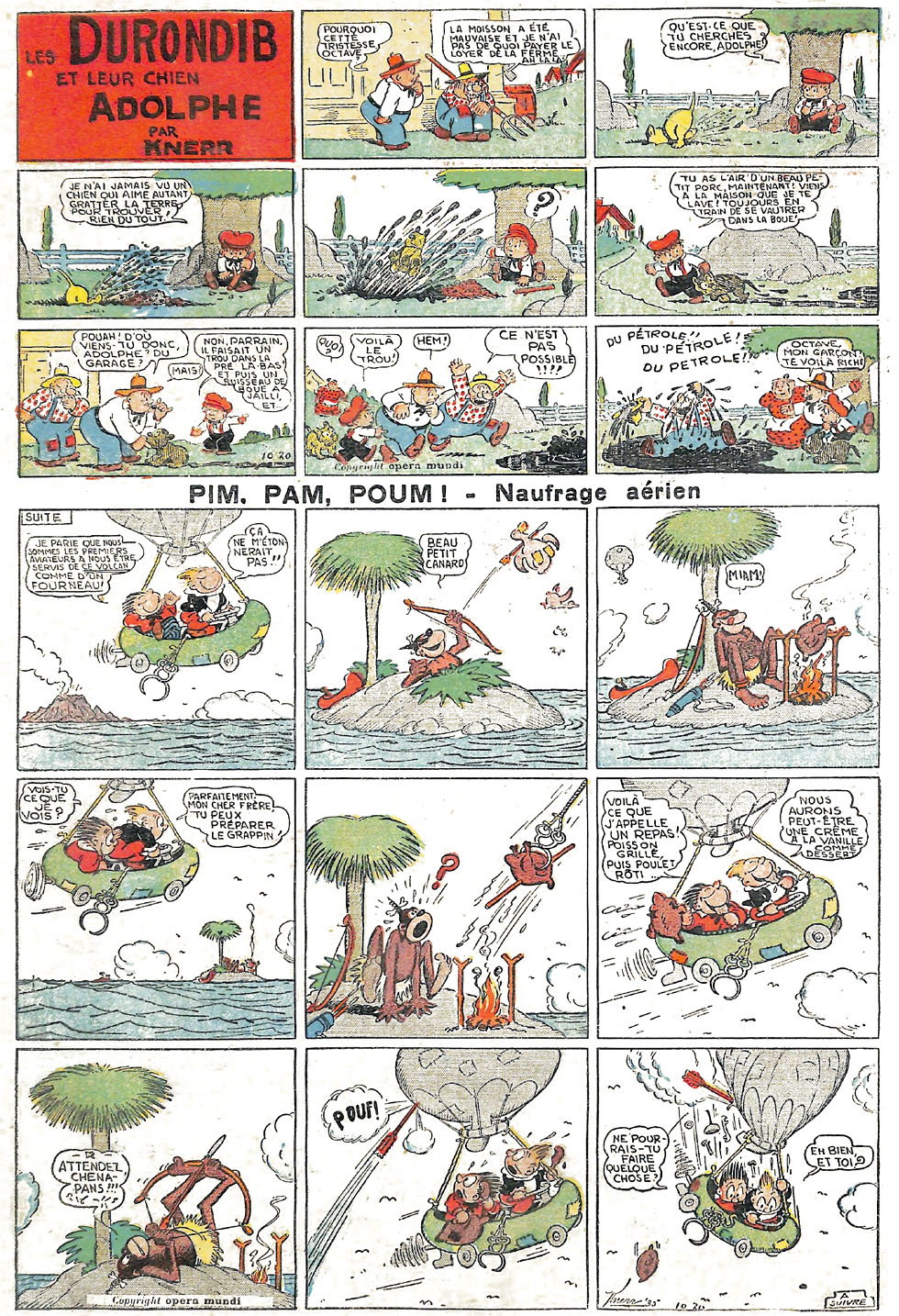 VF de la planche du 20/10/1935