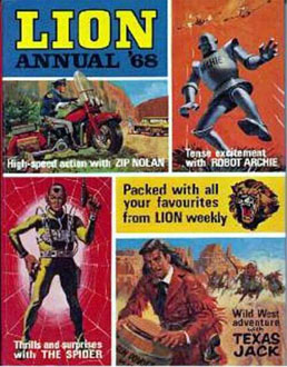 Couverture de Lion annual 1968