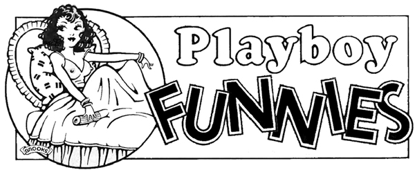 Lou Brooks bandeau titre de Playboy Funnies