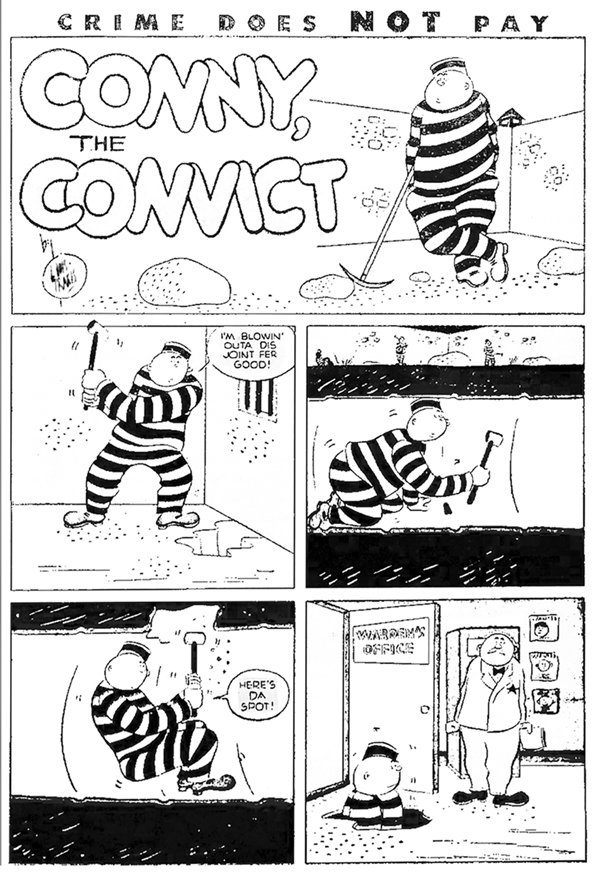 Louis Trakis Conny yhe convict CRIME DOES NOT PAY 32-NB