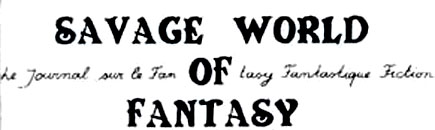 Savage World of Fantasy : Swof