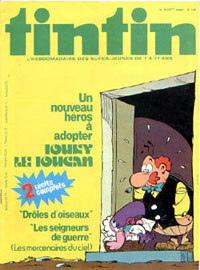 Couverture de Nouveau Tintin 149 en France et du numéro 29/78 en Belgique
