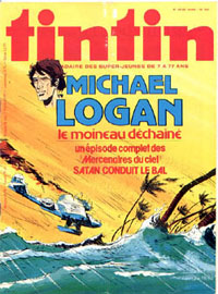 Couverture de Nouveau Tintin 154 en France et du numéro 34/78 en Belgique
