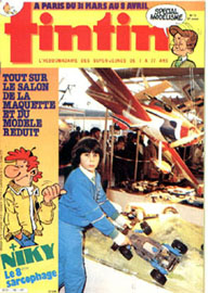 Couverture de Nouveau Tintin 446 en France et du numro 13/84 en Belgique
