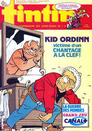 Couverture de Nouveau Tintin 577 en France et du numéro 40/86 en Belgique
