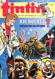 Couverture de Nouveau Tintin 579 en France et du numéro 42/86 en Belgique
