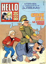 Couverture de Hello Bédé 16 en France et du numéro 02/90 en Belgique
