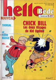 Couverture de Hello Bédé 125 en France et du numéro 06/92 en Belgique

