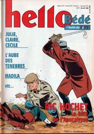 Couverture de Hello Bédé 136 en France et du numéro 17/92 en Belgique
