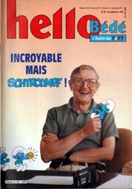 Couverture de Hello Bédé 157 en France et du numéro 38/92 en Belgique
